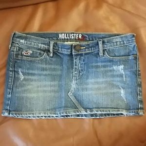 Denim Hollister skirt
