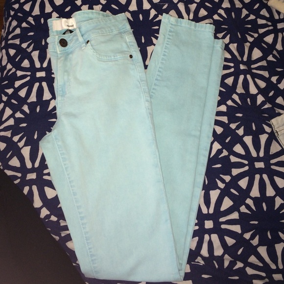 High waist sea foam green jegging