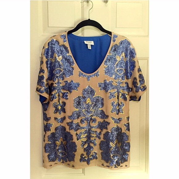 Tracey Reese for Target sequin blouse top Gold - Picture 3 of 4