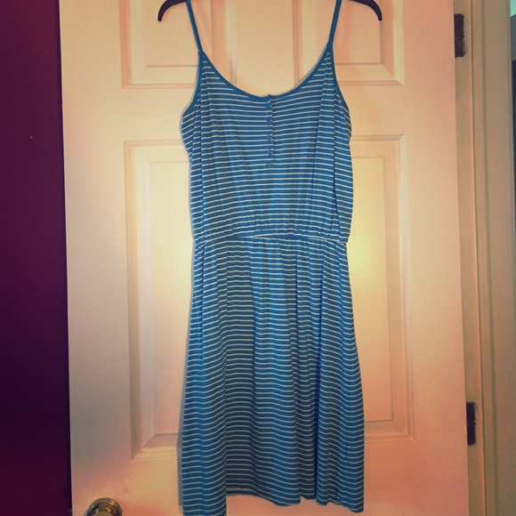 Blue & white summer dress
