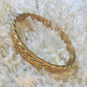J. Crew braided gold tone bangle