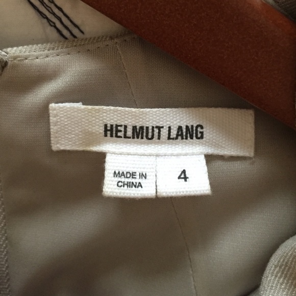 **SOLD**Helmut Lang Linen/Leather Dress - Picture 2 of 4