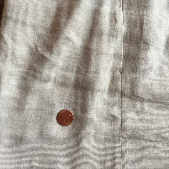 **SOLD**Helmut Lang Linen/Leather Dress - Picture 3 of 4