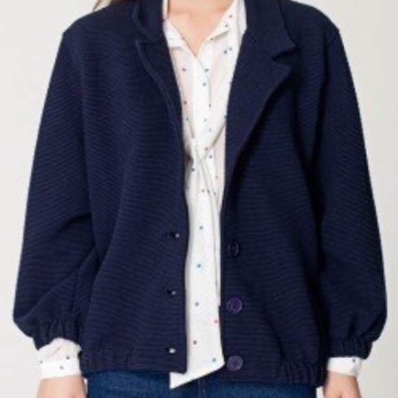 American Apparel Ottoman Ribbed Jacket