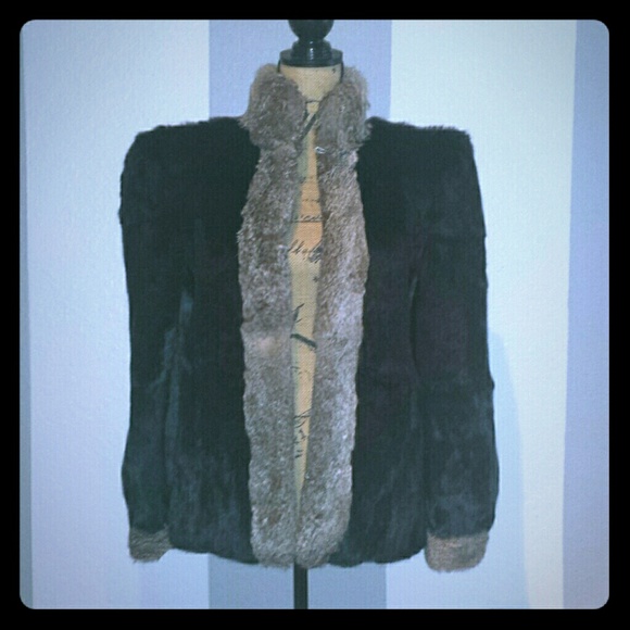 Rabbit fur jacket