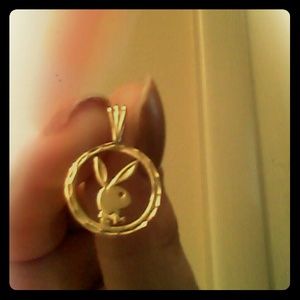14 kt. Gold Playboy necklace charm