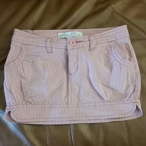 Pink and khaki Hollister skirt