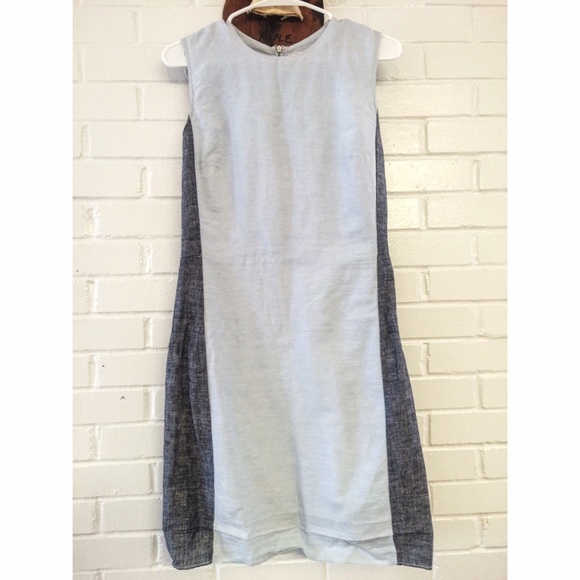Gap Linen Color Block Dress