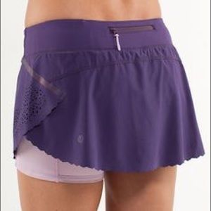 Lululemon Run a Marathon Laser Cut Skirt Size 4