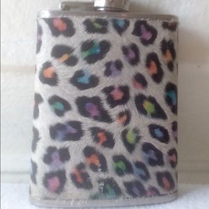 Rainbow Leopard Print Flask