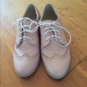 pink Oxford shoes