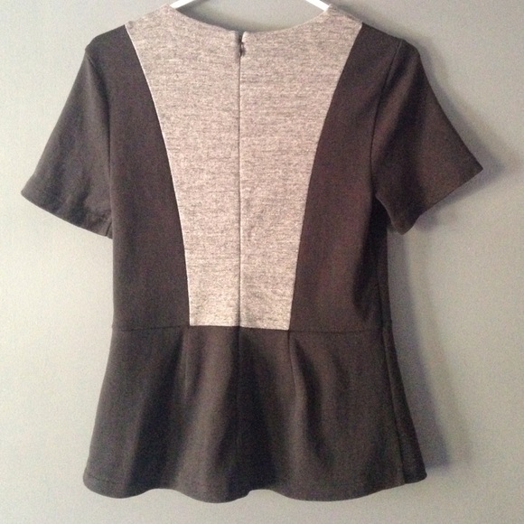 🎉Sold🎉J. Crew Factory colorblock peplum top - Picture 3 of 4