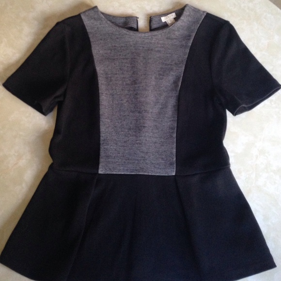 🎉Sold🎉J. Crew Factory colorblock peplum top - Picture 4 of 4
