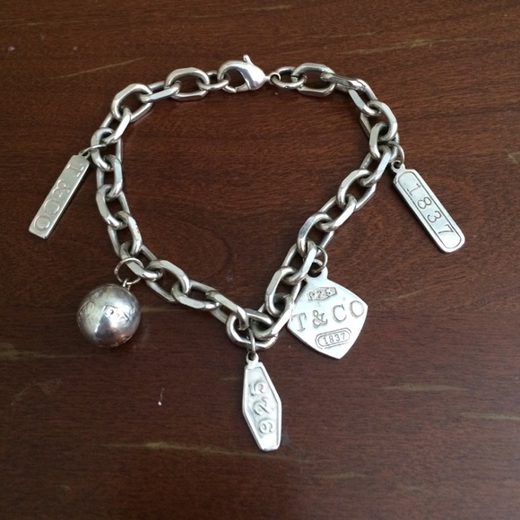 Silver Tiffany and Co charm bracelet