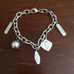Silver Tiffany and Co charm bracelet