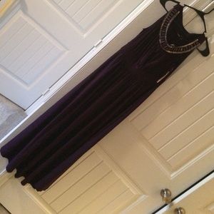 Purple embellished gown