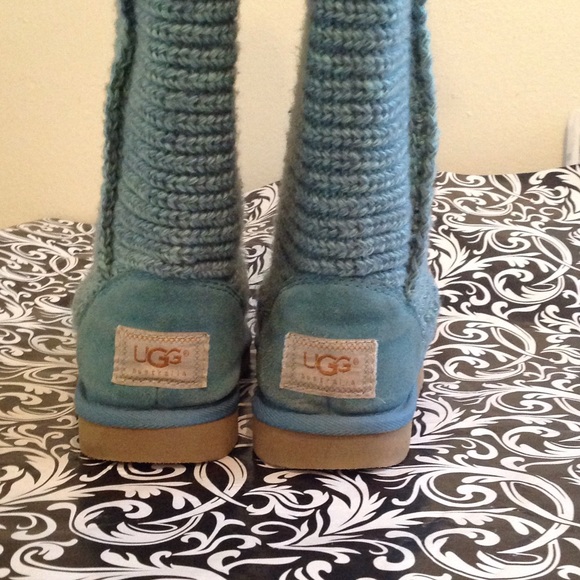 ‼️SOLD‼️Uggs (light blue, knitted) - Picture 2 of 4