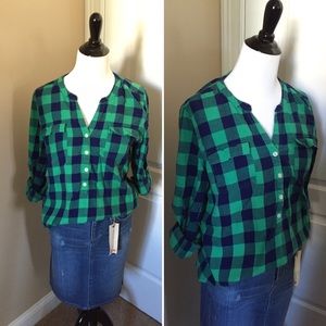 Old Navy Long Sleeve or 3/4 Sleeve Flannel Top
