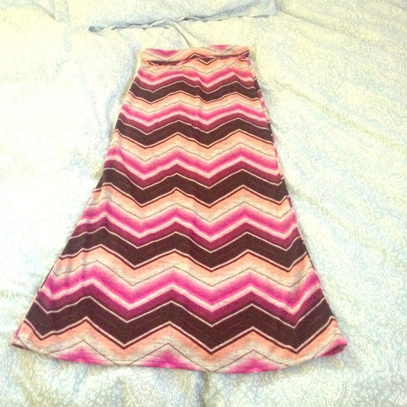 Zigzag Maxi Skirt