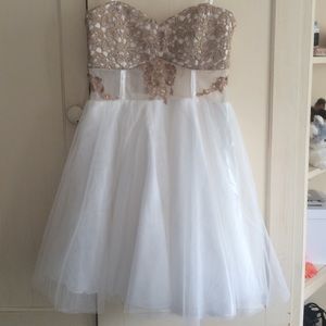 Never-worn White Prom Dress