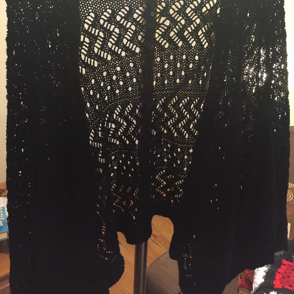 Black bohemian sweater