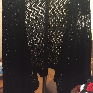 Black bohemian sweater