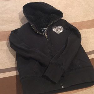 Victoria Secret Black Zip Up