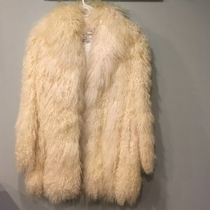100% Tibetan Lamb Fur Overcoat