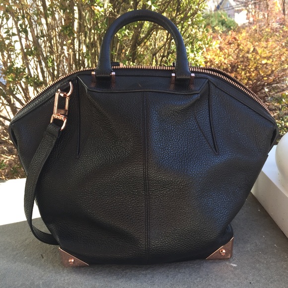 Authentic Alexander Wang Large Emile BlackLeather