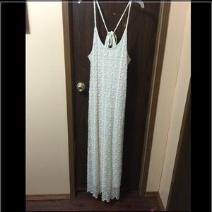 Floor length crochet dress