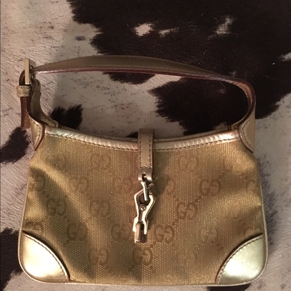 Gucci gold evening bag