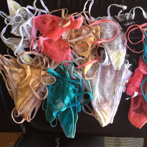 Over 40 Pairs Chun Fashion Thongs Panties Large