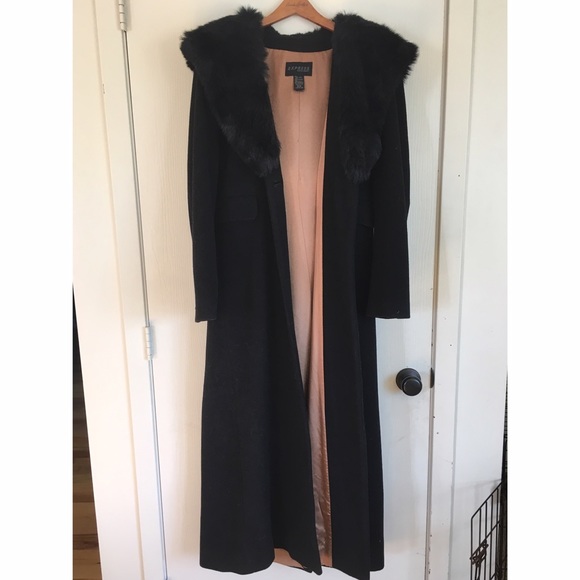 Longline wool pea-coat