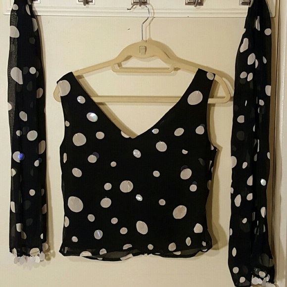 Skirt,blouse, scarf,set