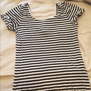 Splendid cap sleeve stripe top xs