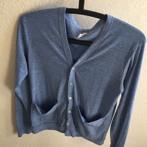 American Apparel Blue Cardigan