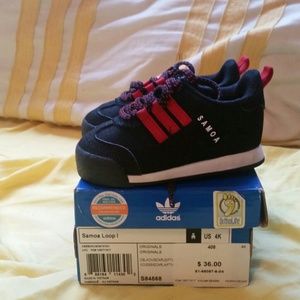 Infant Boy Black/Red Adidas Samoa