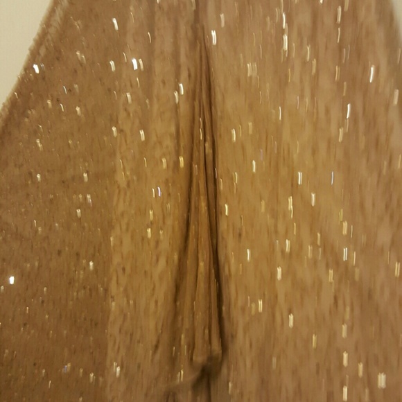Elegant& sexy sequence gold dress