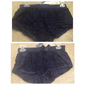 Navy blue lace Arie Bedshorts