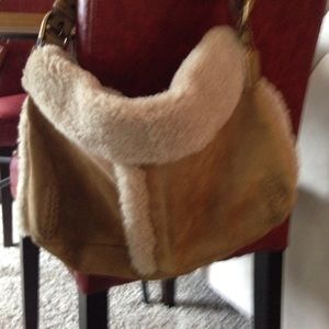 Coach shearling bag