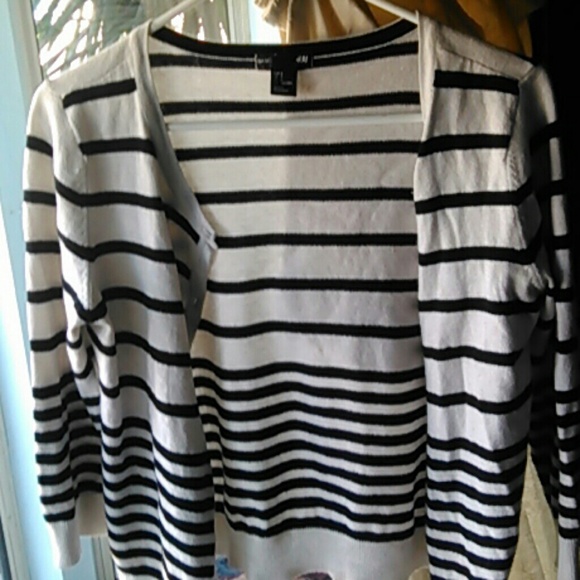 H&M basic striped cover up