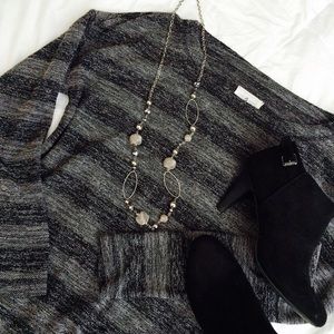 Black and grey dress