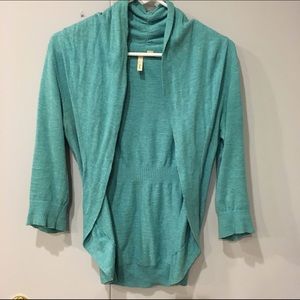 Frenchi Ribbed Back Open Cardigan