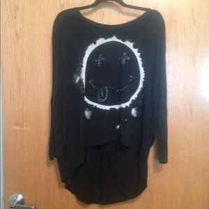 Nirvana super hi-lo dolman sleeve top