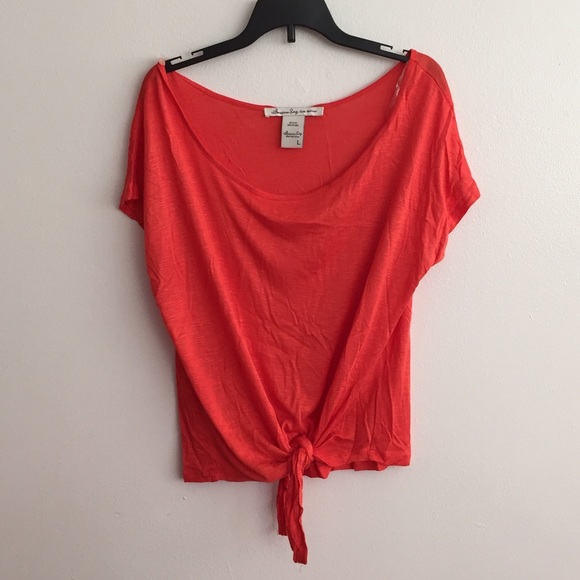 New!-American Rag tie front top