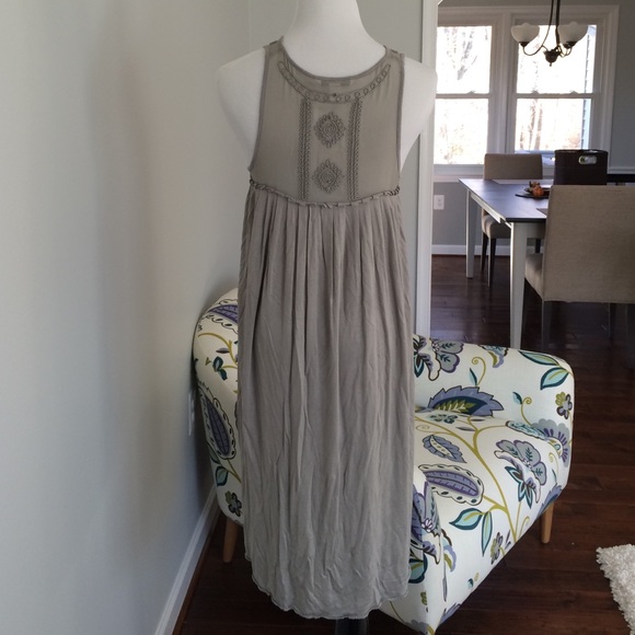 banana republic ▪️Gray high-low Dress - Picture 4 of 4