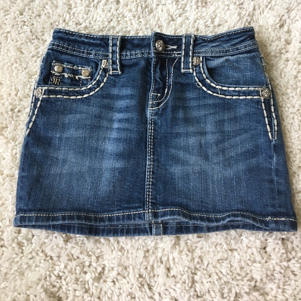 Denim Miss Me Skirt!