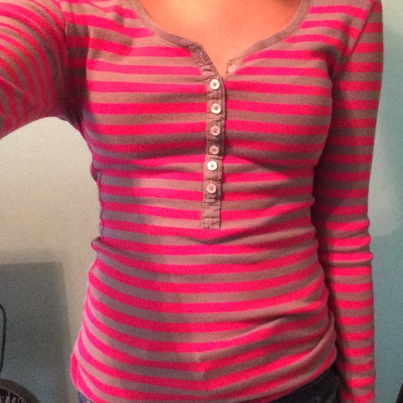 Grey and Pink Long Sleeve - Picture 1 of 2