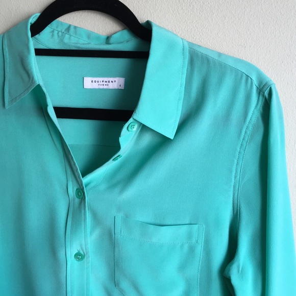 Never worn Equipment LS blouse