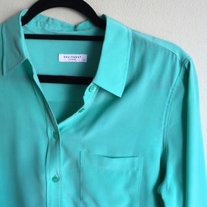 Never worn Equipment LS blouse